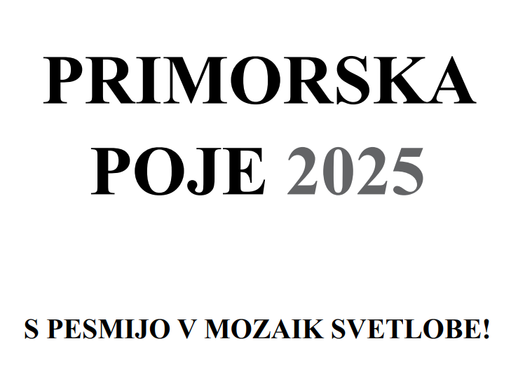 KNJIŽICA PRIMORSKA POJE 2025