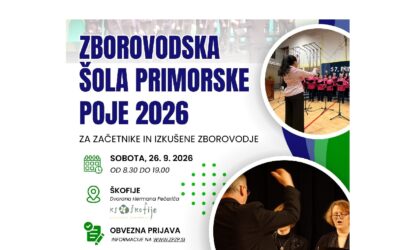 Odprta prijava na Zborovodsko šolo Primorske poje 2026